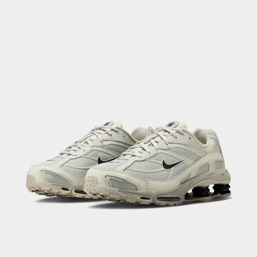 Nike Shox Ride 2 Light Bone Metallic Black Retro Sneakers II7635-002 Men's 9.5